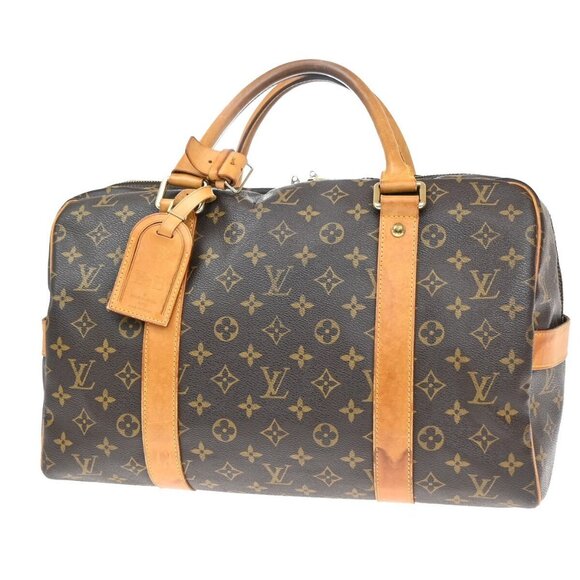 LOUIS VUITTON LV Carryall Travel Hand Bag Monogram Leather Brown - Picture 1 of 5